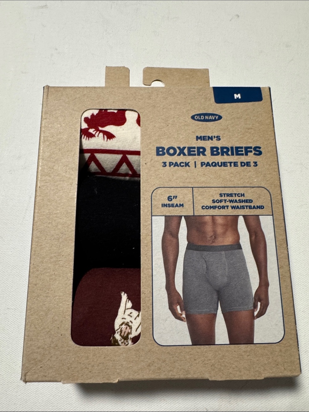 Old Navy Boxer Briefs Mens Medium 3 Pack